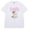 GANNI Logo-Druck T-Shirt A1050048-151 156973096 [P]