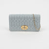 Miu Miu Crystal Buckle Light Blue Shoulder Crossbody Bag 5DH044 158669774 [P]