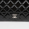 CHANEL Zeitlose klassische Lackleder Clutch Schultertasche Schwarz 158672909 [P]