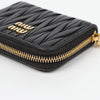 MIU MIU Matelassé Kompakt-Leder Damen Geldbörse Schwarz 159081754 [P]