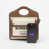 BURBERRY ミニ ツートン キャンバス レザーポケット トートバッグ 159120207 [P]