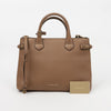 BURBERRY ミディアムレザー バナートート ショルダーバッグ ココア 159406046 [P]