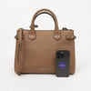 BURBERRY ミディアムレザー バナートート ショルダーバッグ ココア 159406046 [P]