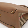 BURBERRY ミディアムレザー バナートート ショルダーバッグ ココア 159406046 [P]