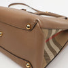 BURBERRY ミディアムレザー バナートート ショルダーバッグ ココア 159406046 [P]