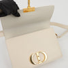 Dior Mountain 30 Leather Box White Gold Shoulder Bag 159849067 [P]