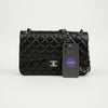 CHANEL ラージラムスキンクラシックフラップチェーンショルダーバッグ ブラック 160354532 [P]
