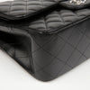 CHANEL ラージラムスキンクラシックフラップチェーンショルダーバッグ ブラック 160354532 [P]