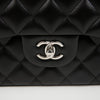 CHANEL ラージラムスキンクラシックフラップチェーンショルダーバッグ ブラック 160354532 [P]