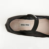 Miu Miu Satin Ballerina Flat Shoes 36 160352606 [P]