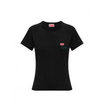 KENZO Tulpenstickerei Baumwoll T-Shirt 26FW 160627831 [P]