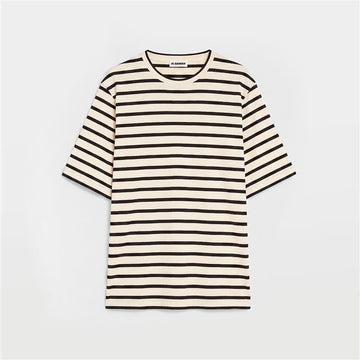JIL SANDER Polo-Shirt mit Logo-Patch und Streifen 160627847 [P]