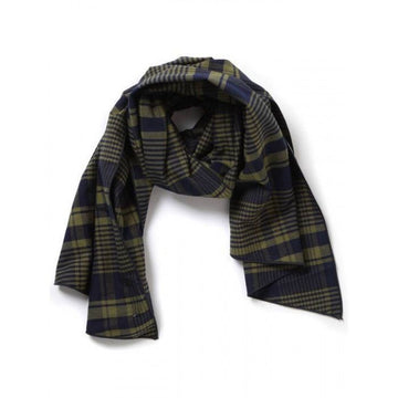 ENGINEERED GARMENTS Long Scarf Navy Olive Cotton 24S1H001 OR385 ES062 160628435 [P]