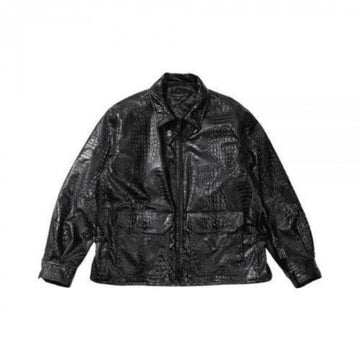 ENGINEERED GARMENTS G8ジャケット ブラック アリゲーター エンボス 24F1D062 PS222 LZ002 160628535 [P]