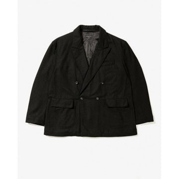 ENGINEERED GARMENTS DBL Peak Jacket Black Solid Poly 160628566 [P]