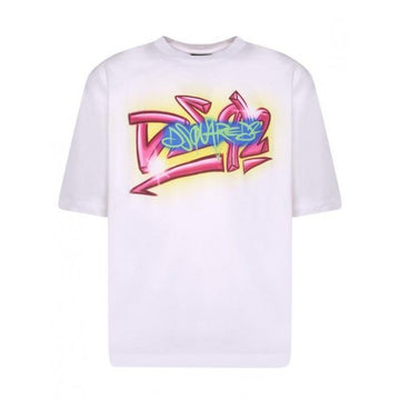 Dsquared2 Label Tag Loose Fit T-Shirt 160628623 [P]