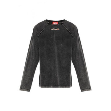 DIESEL Logo-Patch Baumwolle Pyjama Langarm T-Shirt 160629403 [P]