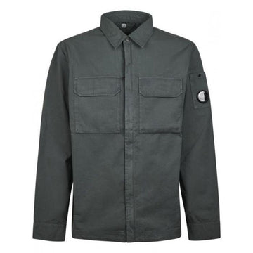 CP COMPANY Gabardine Überhemd mit Netzorganischem Reißverschluss 20CMOS156A 110143G 921 160629682 [P]