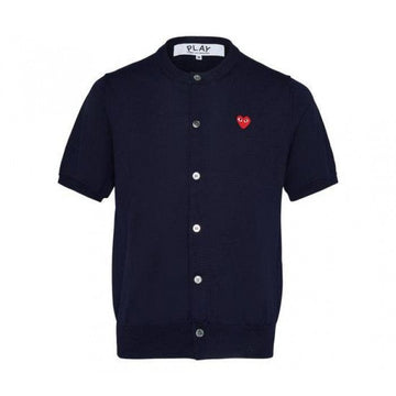 Comme Des Garcons Red Heart Patch Shoulder Sleeve Cardigan AX N095 051 2 160629761 [P]