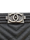 CHANEL ボーイ クラッチ ミディアム ブラック 24番台 160675999 [P]