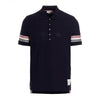 Thom Browne Trimming Textured Cotton Short Sleeve Polo Shirt 157147069 [P]