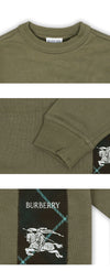 BURBERRY Kinder Logo Patch Sweatshirt (Khaki) 8104259 126655240 [P]