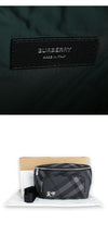 Burberry Men's Checkered Grid Belt Bag (Charcoal) 8097411 15939 133083870 [P]