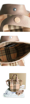 BURBERRY Kind Multi Check Tote Bag (Beige) 8100227 133084865 [P]