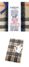 BURBERRY キッズ ヴィンテージ チェック カシミア マフラー 158641614 [P]