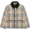 Burberry Kids Checked Quilted Velvet Collar Jacket 158667665 [P]