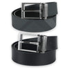 Burberry Men's Dark Check Reversible Leather Belt (Charcoal) 8065341 A1208 144365853 [P]