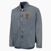 AMI Herzlogo-Patch Übergröße Indigo Denim Hemd 160685610 [P]