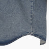 AMI Herzlogo-Patch Übergröße Indigo Denim Hemd 160685610 [P]