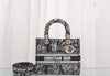 Dior Lady D Light Medium Black Tote Bag m0565oomp 160688858 [P]