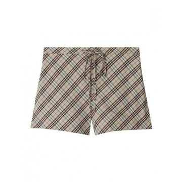 BURBERRY Karierten Baumwoll-Pyjama-Shorts 160629860 [P]