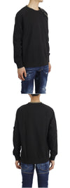 CP COMPANY Sweatshirt mit Reißverschlussdetail und Linsenaufnäher (Schwarz) 06CMSS002A 005353W 999 160690500 [P]