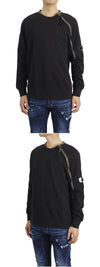 CP COMPANY Sweatshirt mit Reißverschlussdetail und Linsenaufnäher (Schwarz) 06CMSS002A 005353W 999 160690500 [P]