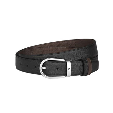MONTBLANC Reversibler Gürtel in Schwarz/Braun 153850562 [P]