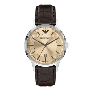 ARMANI レナト メンズ レザー ウォッチ 152826007 [P]