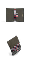 THOM BROWNE Pebble Grain Three Line Tab Card Holder 206 144595929 [P]
