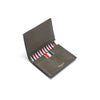 THOM BROWNE Pebble Grain Three Line Tab Card Holder 206 144595929 [P]