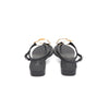 CHANEL Damen Sandalen aus Lammleder mit Kamellienriemen G37117 160695269 [P]