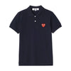 Comme Des Garcons Short Sleeve Polo Red Heart Patch 149554656 [P]