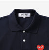 Comme Des Garcons Short Sleeve Polo Red Heart Patch 149554656 [P]