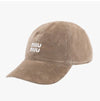 MIU MIU Hut F0844 mit Logo-Stickerei aus Samt für Damen 126658328 [P]