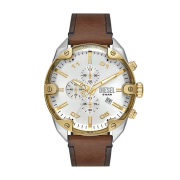 Diesel DZ4665 (Spiked) Chronograph Men's Leather Watch 147329762 [P]