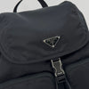 Prada Triangle Logo Nylon Buckle Backpack Black (1BZ005) 160698044 [P]