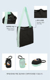 TICKET TO THE MOON エコバッグ ミディアム 15L ブラック ミント 149274717 [P]