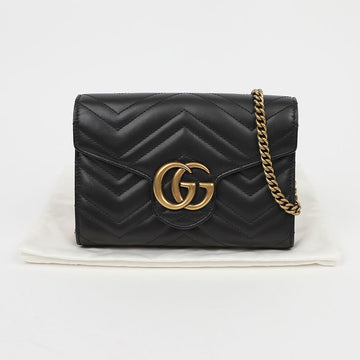 GUCCI Mini-Chain Bag Matelassé Schwarz 160363459 [P]
