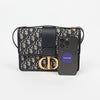 DIOR 30 Montaigne Oblique Jacquard Chain Bag Blau 160401293 [P]